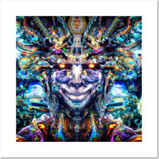 Techno-Shaman (19) - Trippy Psychedelic Art Posters and Art